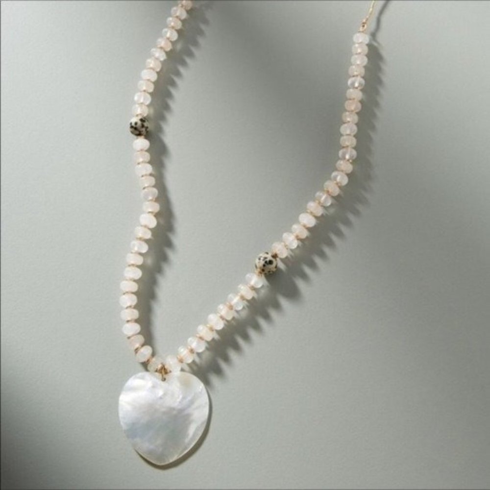 NWT Anthro Heart Tide Pool Pendant Necklace